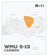WMU 5-13 Hunting Bundle - Cariboo Region BC (11 maps) - Hunting Bundle