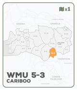 WMU 5-3 Cariboo Region - Hunting Topo BC - Backroad Maps