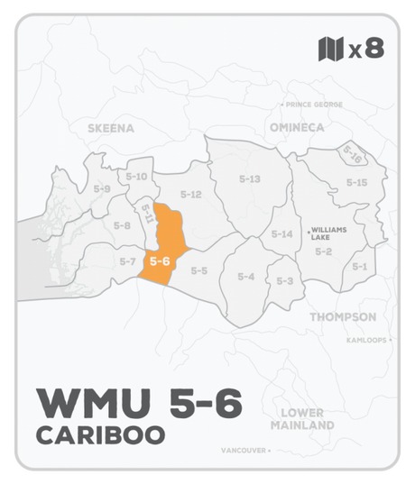 WMU 5-6 Hunting Bundle - Cariboo Region BC (8 maps) - Hunting Bundle
