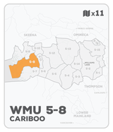 WMU 5-8 Hunting Bundle - Cariboo Region BC (11 maps) - Hunting Bundle