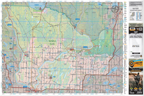 WMU 509 Calling Lake - Hunting Topo Alberta - Backroad Maps