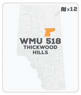 WMU 518 Hunting Bundle - Thickwood Hills Alberta (12 maps) - Hunting Bundle