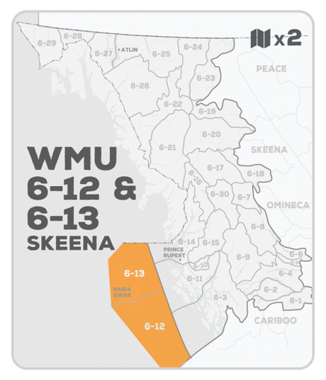 WMU 6-12 & 6-13 Hunting Bundle - Skeena Region BC (2 maps) - Hunting Bundle