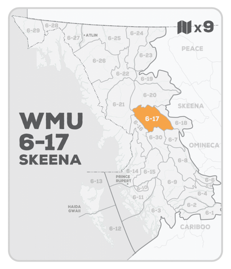 WMU 6-17 Hunting Bundle - Skeena Region BC (9 maps) - Hunting Bundle