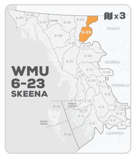 WMU 6-23 Hunting Bundle - Skeena Region BC (3 maps) - Hunting Bundle