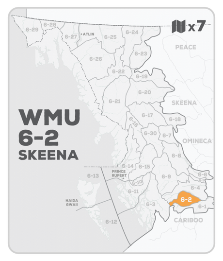 WMU 6-2 Hunting Bundle - Skeena Region BC (7 maps) - Hunting Bundle