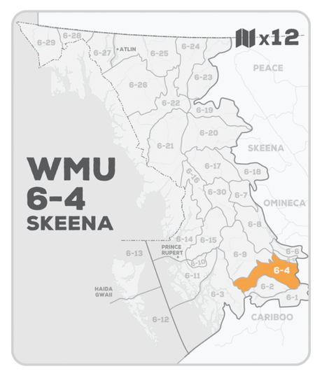 WMU 6-4 Hunting Bundle - Skeena Region BC (12 maps) - Hunting Bundle