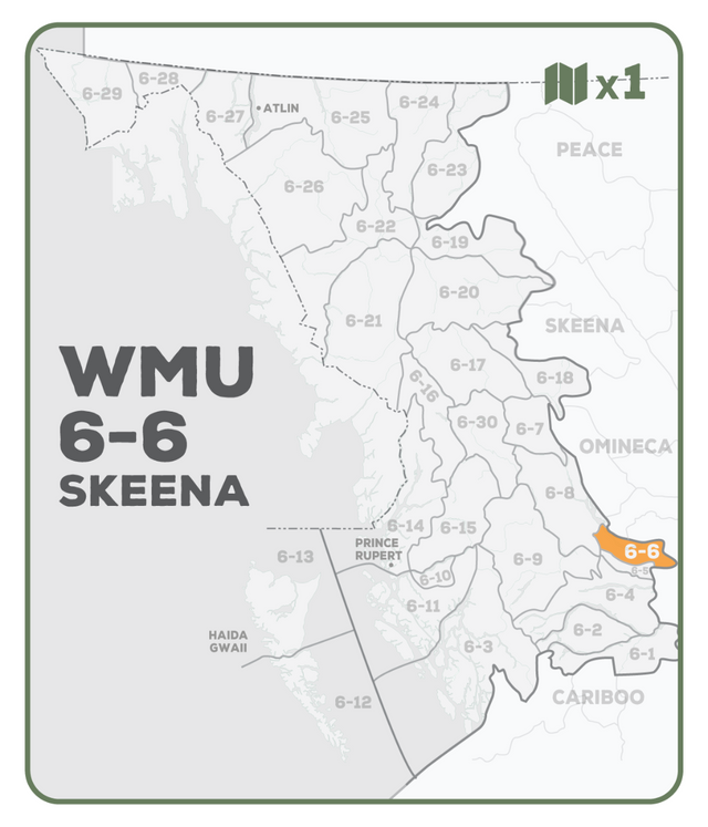 WMU 6-6 Skeena Region - Hunting Topo BC - Backroad Maps