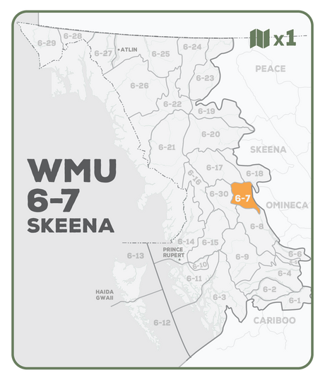 WMU 6-7 Skeena Region - Hunting Topo BC - Backroad Maps