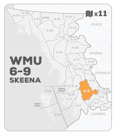 WMU 6-9 Hunting Bundle - Skeena Region BC (11 maps) - Hunting Bundle