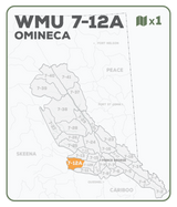 WMU 7-12 Zone A Omineca Region - Hunting Topo BC - Backroad Maps