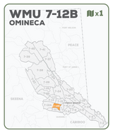WMU 7-12 Zone B Omineca Region - Hunting Topo BC - Backroad Maps