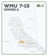 WMU 7-13 Omineca Region - Hunting Topo BC - Backroad Maps