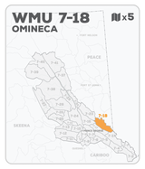 WMU 7-18 Hunting Bundle - Omineca Region BC - Backroad Maps
