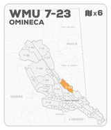 WMU 7-23 Hunting Bundle - Omineca Region BC - Backroad Maps