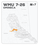 WMU 7-26 Hunting Bundle - Omineca Region BC - Backroad Maps