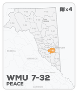 WMU 7-32 Hunting Bundle - Peace Region BC (4 maps) - Hunting Bundle