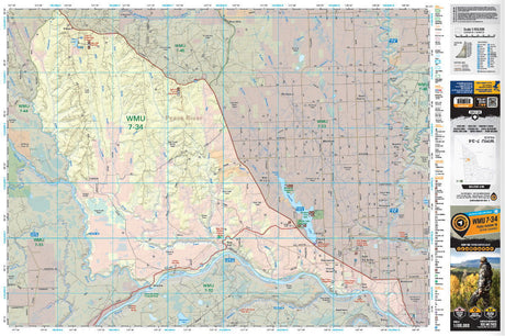 WMU 7-34 Peace Region - Hunting Topo BC - Backroad Maps