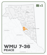 WMU 7-36 Peace Region - Hunting Topo BC - Backroad Maps