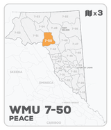 WMU 7-50 Hunting Bundle - Peace Region BC (3 maps) - Hunting Bundle