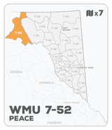 WMU 7-52 Hunting Bundle - Peace Region BC (7 maps) - Hunting Bundle