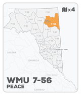 WMU 7-56 Hunting Bundle - Peace Region BC (4 maps) - Hunting Bundle