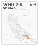 WMU 7-5 Hunting Bundle - Omineca Region BC - Backroad Maps