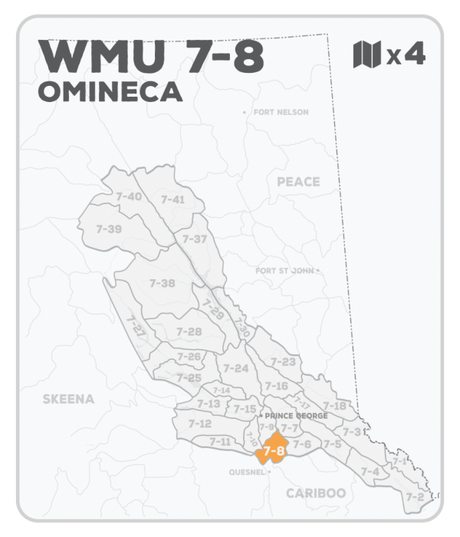 WMU 7-8 Hunting Bundle - Omineca Region BC - Backroad Maps