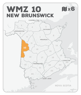 WMZ 10 Hunting Bundle - New Brunswick (6 maps) - Hunting Bundle