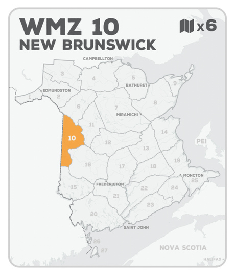 WMZ 10 Hunting Bundle - New Brunswick (6 maps) - Hunting Bundle