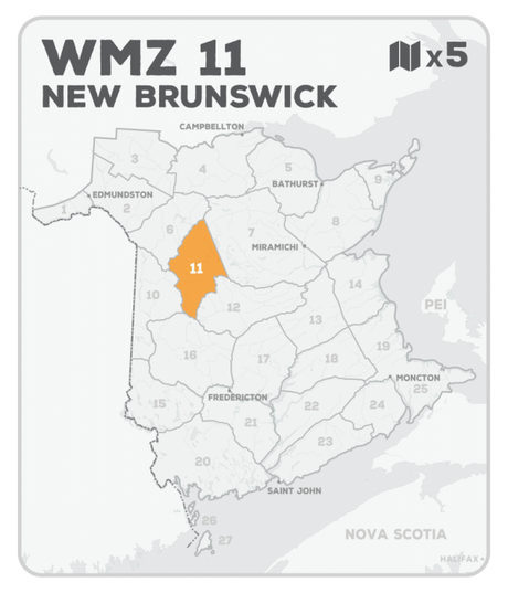 WMZ 11 Hunting Bundle - New Brunswick (5 maps) - Hunting Bundle