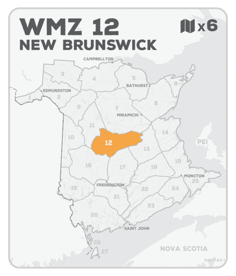 WMZ 12 Hunting Bundle - New Brunswick (6 maps) - Hunting Bundle