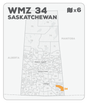 WMZ 34 Saskatchewan Hunting Maps Bundle (6 maps) - Hunting Bundle