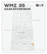 WMZ 35 Saskatchewan Hunting Maps Bundle (3 maps) - Hunting Bundle