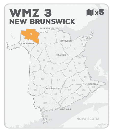 WMZ 3 Hunting Bundle - New Brunswick (5 maps) - Hunting Bundle