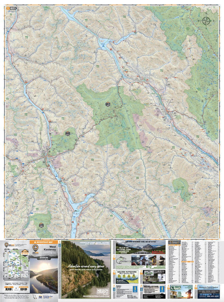 West Kootenay BC - Recreation Map - Backroad Maps