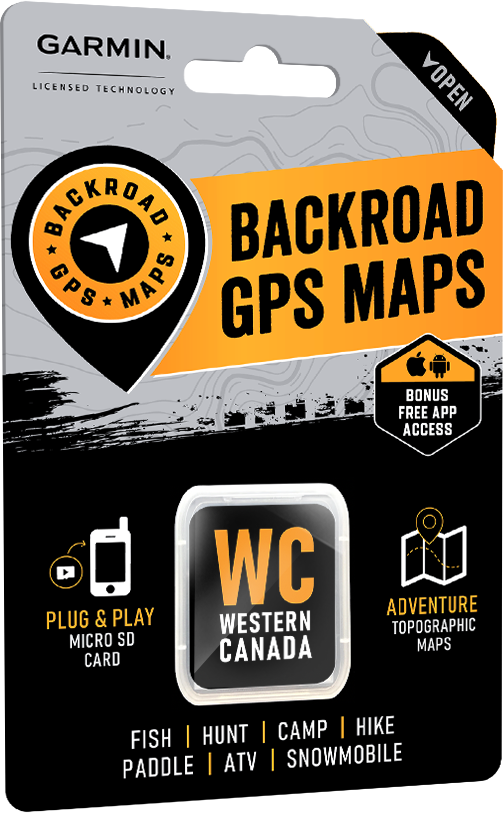 Western Canada GPS Maps - Backroad Maps