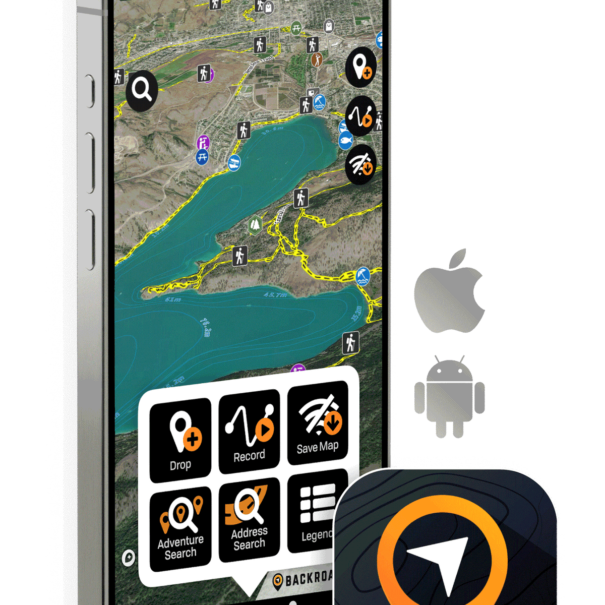 Backroad Maps App & Web Map (BRMB Maps)