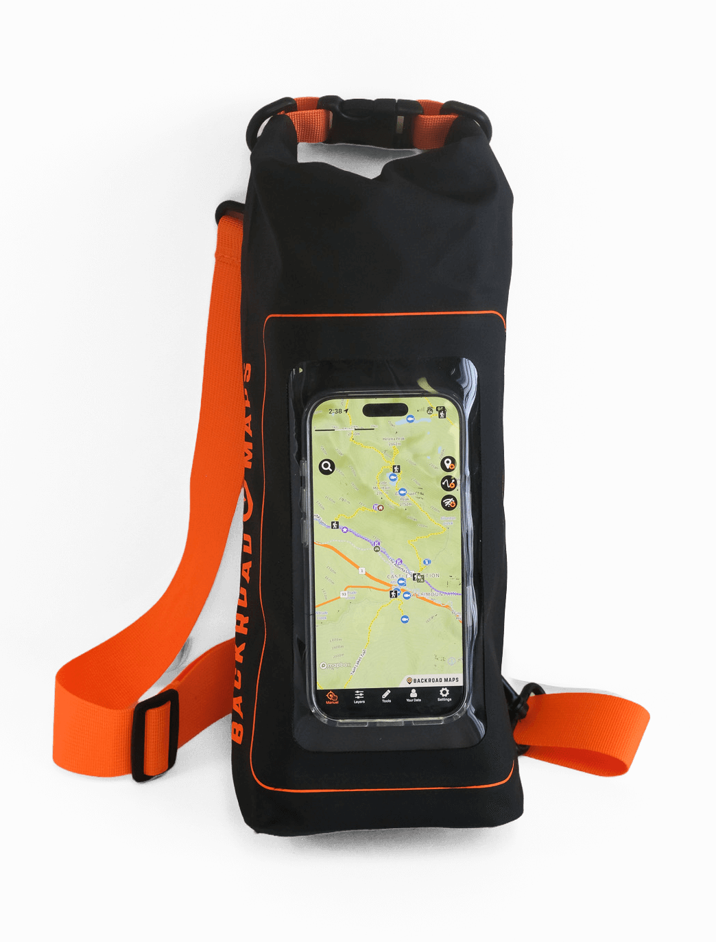 Small Dry Bag with Phone Pouch 2L