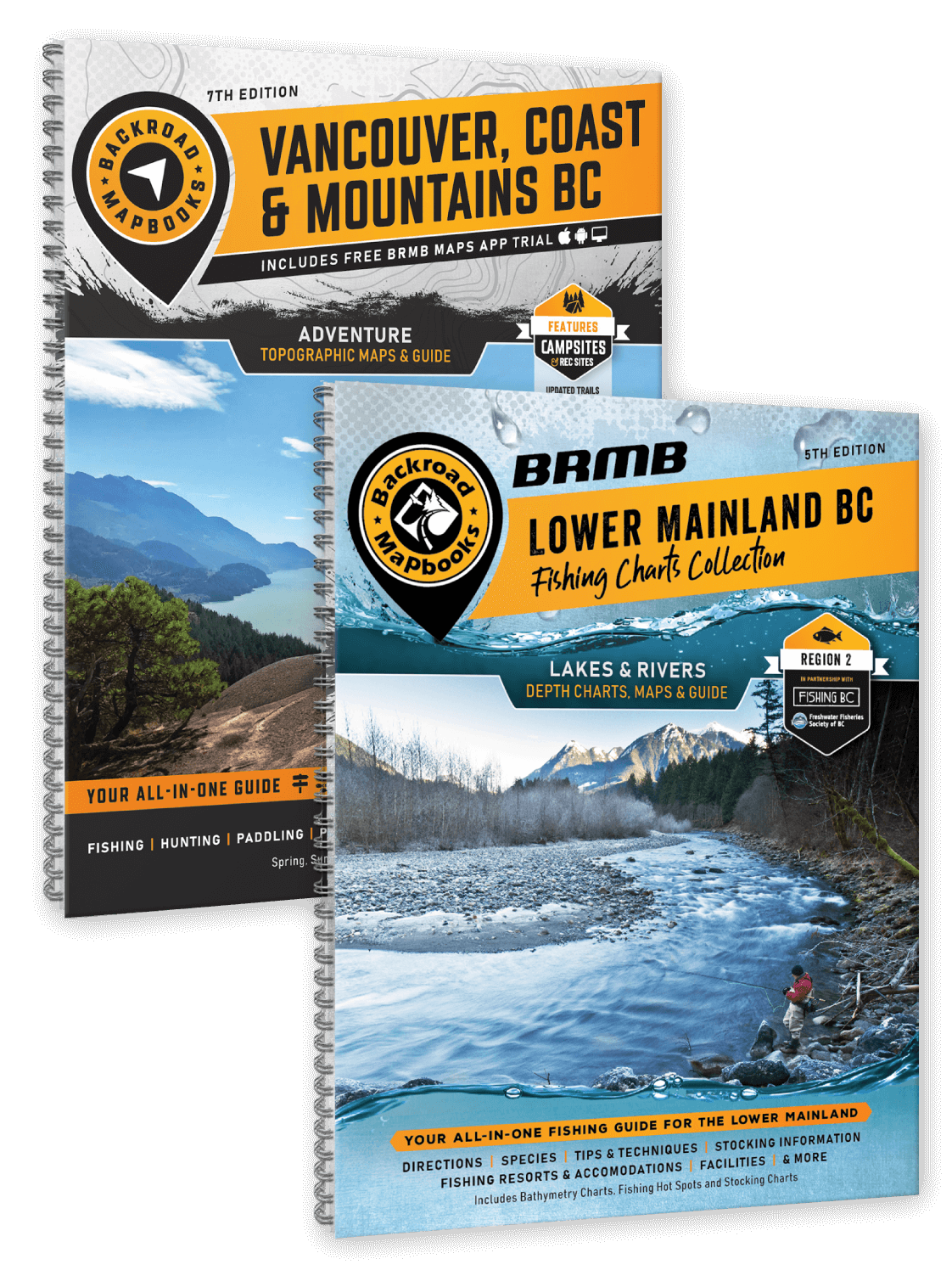 Lower Mainland BC Fishing & Backroad Mapbook Bundle