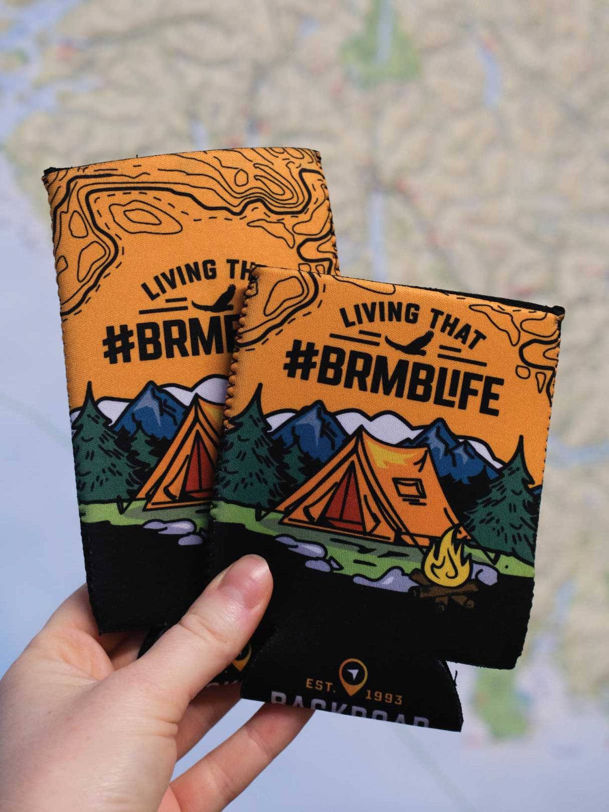 Backroad Maps Koozie