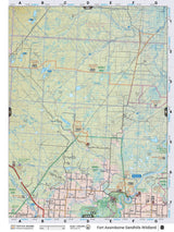 NOAB8 Wall Map - Fort Assiniboine Sandhills Wildland - Backroad Maps