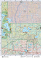 NOAB13 Wall Map - Wolf Lake - Backroad Maps