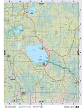 NOAB24 Wall Map - Calling Lake - Backroad Maps
