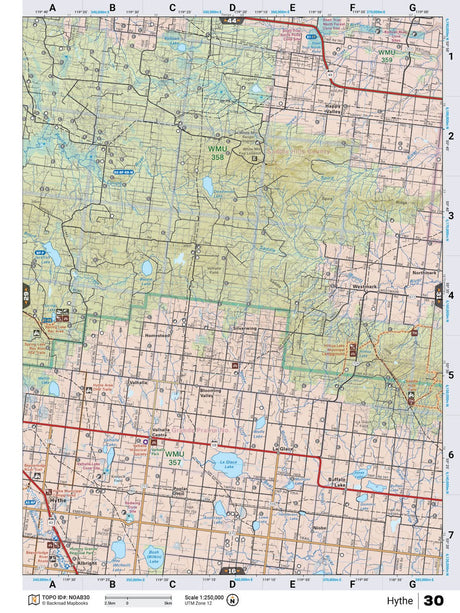 NOAB30 Wall Map - Hythe - Backroad Maps