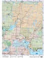 NOAB34 Wall Map - Hillard's Bay Provincial Park - Backroad Maps