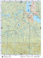 NOAB37 Wall Map - Wabasca Lakes - Backroad Maps