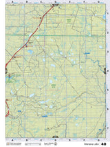 NOAB40 Wall Map - Mariana Lake - Backroad Maps