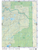 NOAB42 Wall Map - Cowper Lake - Backroad Maps
