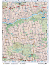 NOAB44 Wall Map - Backroad Maps